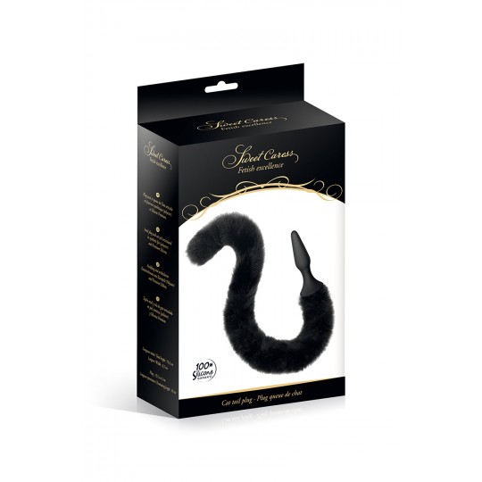 Plug noir queue de chat - Sweet Caress 2